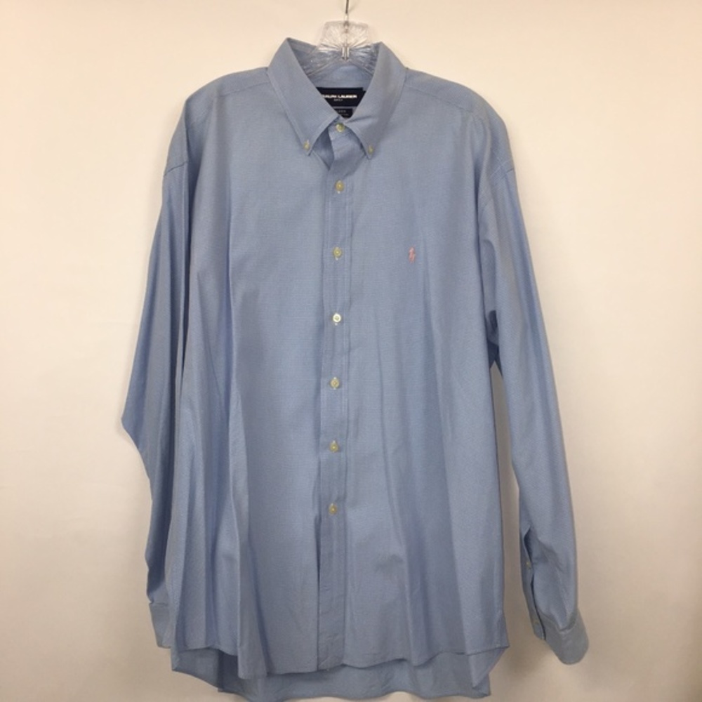 Ralph Lauren Golf‎ Tilden Button Up Blue White XL